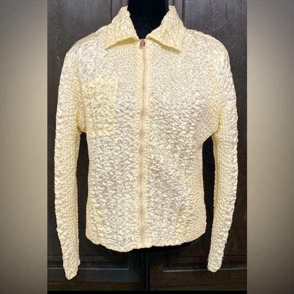 UBU reversible yellow puffy zip up jacket - Size Large - Picture 3 of 13